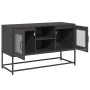 Mueble para TV de acero negro 100,5x39x60,5 cm von , TV-Möbel - Ref: Foro24-853380, Preis: 86,32 €, Rabatt: %