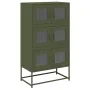 Aparador de acero verde oliva 68x39x123 cm by , Sideboards - Ref: Foro24-853354, Price: 138,18 €, Discount: %