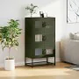 Aparador de acero verde oliva 68x39x123 cm by , Sideboards - Ref: Foro24-853354, Price: 138,18 €, Discount: %