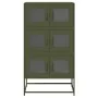 Aparador de acero verde oliva 68x39x123 cm by , Sideboards - Ref: Foro24-853354, Price: 138,18 €, Discount: %