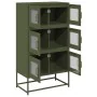 Aparador de acero verde oliva 68x39x123 cm by , Sideboards - Ref: Foro24-853354, Price: 138,18 €, Discount: %
