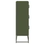 Aparador de acero verde oliva 68x39x123 cm by , Sideboards - Ref: Foro24-853354, Price: 138,18 €, Discount: %