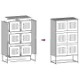 Aparador de acero verde oliva 68x39x123 cm by , Sideboards - Ref: Foro24-853354, Price: 138,18 €, Discount: %