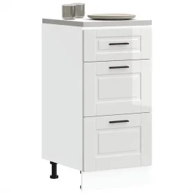 Mueble bajo de cocina Porto alto brillo blanco von , Küchenschränke - Ref: Foro24-854222, Preis: 96,96 €, Rabatt: %
