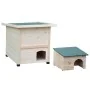 @Pet Casa para erizos XL madera blanca 53x65x52cm de , Jaulas para pájaros y animales - Ref: Foro24-447626, Precio: 133,12 €,...