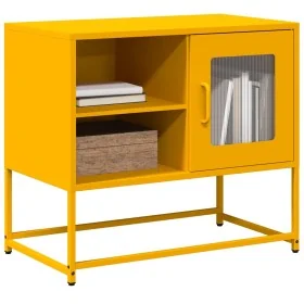 Mueble para TV de acero amarillo mostaza 68x39x60,5 cm von , TV-Möbel - Ref: Foro24-853389, Preis: 68,64 €, Rabatt: %