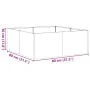 Jardinera oxidada acero corten 80x80x30 cm by , Pots and planters - Ref: Foro24-860807, Price: 53,45 €, Discount: %