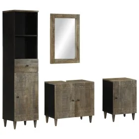 Conjunto de muebles de baño 4 piezas madera maciza de mango von , Badezimmermöbel - Ref: Foro24-3310020, Preis: 377,71 €, Rab...