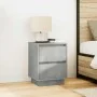 Mesilla de noche con luces LED gris hormigón 38x34x50 cm by , Nightstands - Ref: Foro24-861289, Price: 57,54 €, Discount: %
