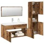 Juego de muebles de baño 4 piezas madera ingeniería envejecida by , Bathroom furniture - Ref: Foro24-3328915, Price: 398,37 €...