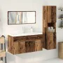 Juego de muebles de baño 4 piezas madera ingeniería envejecida by , Bathroom furniture - Ref: Foro24-3328915, Price: 398,37 €...