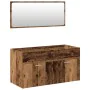 Juego de muebles de baño 4 piezas madera ingeniería envejecida by , Bathroom furniture - Ref: Foro24-3328915, Price: 398,37 €...