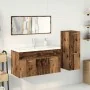 Juego de muebles de baño 4 piezas madera ingeniería envejecida by , Bathroom furniture - Ref: Foro24-3328917, Price: 372,44 €...