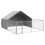 Caseta perros exterior con corral 5x3x1,9 m acero galvanizado by , Dog kennels - Ref: Foro24-3329243, Price: 234,58 €, Discou...