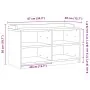 Banco de recibidor SANDNES madera maciza de pino 87x40x50 cm de , Bancos para recibidores y almacenamiento - Ref: Foro24-4010...