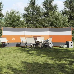 Cortaviento de camping impermeable gris naranja 508x130 cm by , Windbreaks - Ref: Foro24-4009662, Price: 35,44 €, Discount: %