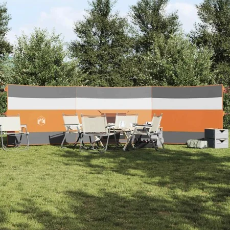 Cortaviento de camping impermeable gris naranja 508x130 cm by , Windbreaks - Ref: Foro24-4009662, Price: 35,43 €, Discount: %