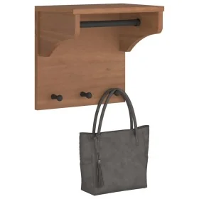 Perchero de pared SANDNES madera maciza pino 43x30x42cm von , Hut- und Garderobenständer - Ref: Foro24-4010455, Preis: 39,99 ...