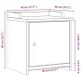 Banco de recibidor SANDNES madera maciza de pino 45x40x50 cm de , Bancos para recibidores y almacenamiento - Ref: Foro24-4010...