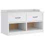 Banco de recibidor SANDNES madera maciza pino blanco 87x40x50cm von , Bänke für Hallen und Lager - Ref: Foro24-4010462, Preis...