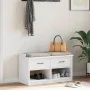 Banco de recibidor SANDNES madera maciza pino blanco 87x40x50cm von , Bänke für Hallen und Lager - Ref: Foro24-4010462, Preis...