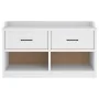 Banco de recibidor SANDNES madera maciza pino blanco 87x40x50cm von , Bänke für Hallen und Lager - Ref: Foro24-4010462, Preis...