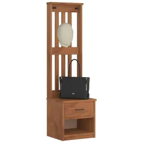 Perchero de entrada SANDENS 45x40x159,5cm madera maciza de pino by , Benches for halls and storage - Ref: Foro24-4010481, Pri...