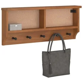 Perchero de pared SANDNES madera maciza de pino 87x12x35 cm von , Hut- und Garderobenständer - Ref: Foro24-4010469, Preis: 38...