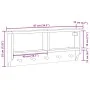 Perchero de pared SANDNES madera maciza de pino 87x12x35 cm by , Hat and coat racks - Ref: Foro24-4010469, Price: 38,94 €, Di...