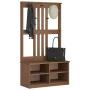Perchero de entrada SANDENS madera maciza de pino 87x40x159,5cm von , Bänke für Hallen und Lager - Ref: Foro24-4010488, Preis...