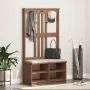 Perchero de entrada SANDENS madera maciza de pino 87x40x159,5cm von , Bänke für Hallen und Lager - Ref: Foro24-4010488, Preis...
