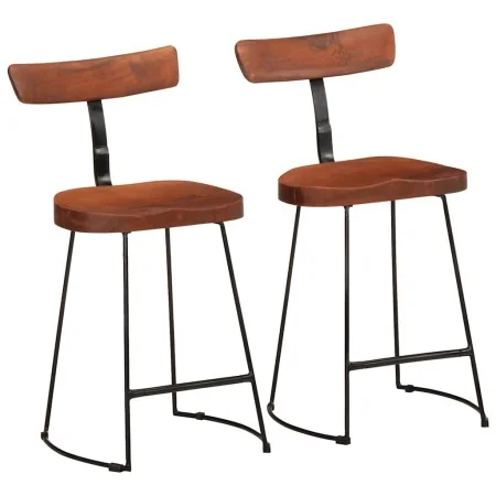 Taburetes de barra 2 uds madera maciza de mango 49x43x79 cm von , Küchenhocker - Ref: Foro24-4013526, Preis: 130,30 €, Rabatt: %