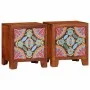 Mesita de noche 2 uds 40x30x45 cm madera maciza de acacia de , Mesitas de noche - Ref: Foro24-4016495, Precio: 156,44 €, Desc...