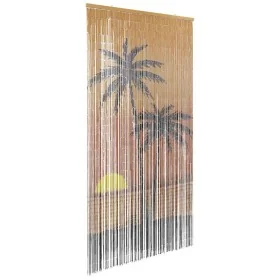 Cortina para puerta insectos estampado palmeras 100x200cm bambú by , Mosquito nets for windows - Ref: Foro24-4017445, Price: ...