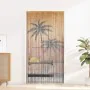 Cortina para puerta insectos estampado palmeras 100x200cm bambú by , Mosquito nets for windows - Ref: Foro24-4017445, Price: ...