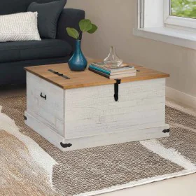 Baúl de almacenamiento HALDEN blanco 91x91x47 cm madera maciza by , Storage trunks - Ref: Foro24-4018406, Price: 236,05 €, Di...