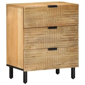 Mesita de noche madera maciza de mango 50x33x60 cm marrón by , Nightstands - Ref: Foro24-4017729, Price: 145,59 €, Discount: %