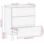Mesita de noche madera maciza de mango 50x33x60 cm marrón von , Nachttische - Ref: Foro24-4017729, Preis: 145,59 €, Rabatt: %