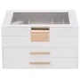 Caja para joyas de 3 niveles blanca 23x20,5x14 cm von , Schmuckständer - Ref: Foro24-4103557, Preis: 36,11 €, Rabatt: %