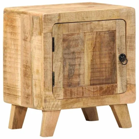 Mesita de noche de madera maciza de mango rugosa 40x32x46 cm by , Nightstands - Ref: Foro24-4104507, Price: 111,10 €, Discoun...