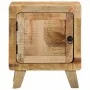 Mesita de noche de madera maciza de mango rugosa 40x32x46 cm by , Nightstands - Ref: Foro24-4104507, Price: 111,10 €, Discoun...