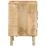 Mesita de noche de madera maciza de mango rugosa 40x32x46 cm by , Nightstands - Ref: Foro24-4104507, Price: 111,10 €, Discoun...