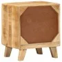Mesita de noche de madera maciza de mango rugosa 40x32x46 cm by , Nightstands - Ref: Foro24-4104507, Price: 111,10 €, Discoun...
