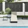 Tumbona plegable con cojín y espacio ratán sintético negro de , Tumbonas - Ref: Foro24-4104220, Precio: 244,30 €, Descuento: %