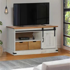 Mueble de TV HALDEN con puerta corredera blanco 110x40x60 cm von , TV-Möbel - Ref: Foro24-4018410, Preis: 209,52 €, Rabatt: %