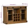 Aparador HALDEN 2 puertas correderas 112x40x80 cm de , Aparadores - Ref: Foro24-4018425, Precio: 333,33 €, Descuento: %