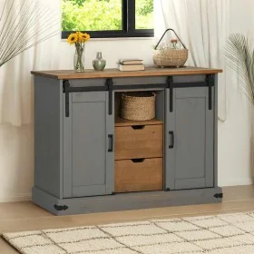 Aparador HALDEN 2 puertas correderas gris 112x40x80 cm von , Sideboards - Ref: Foro24-4018431, Preis: 274,62 €, Rabatt: %