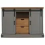 Aparador HALDEN 2 puertas correderas gris 112x40x80 cm by , Sideboards - Ref: Foro24-4018431, Price: 274,62 €, Discount: %