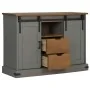 Aparador HALDEN 2 puertas correderas gris 112x40x80 cm by , Sideboards - Ref: Foro24-4018431, Price: 274,62 €, Discount: %