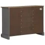 Aparador HALDEN 2 puertas correderas gris 112x40x80 cm by , Sideboards - Ref: Foro24-4018431, Price: 274,62 €, Discount: %